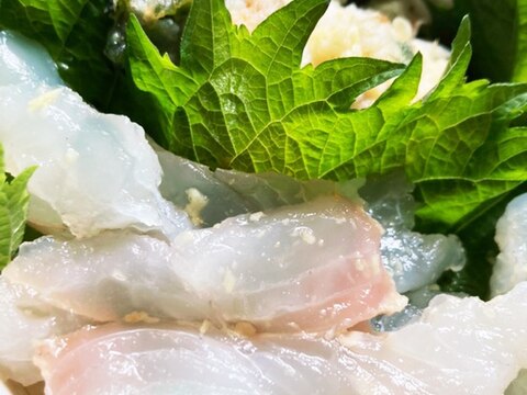 ひらめで二色丼